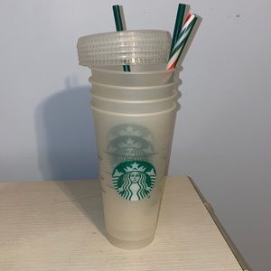 4-pack Starbucks straw cups